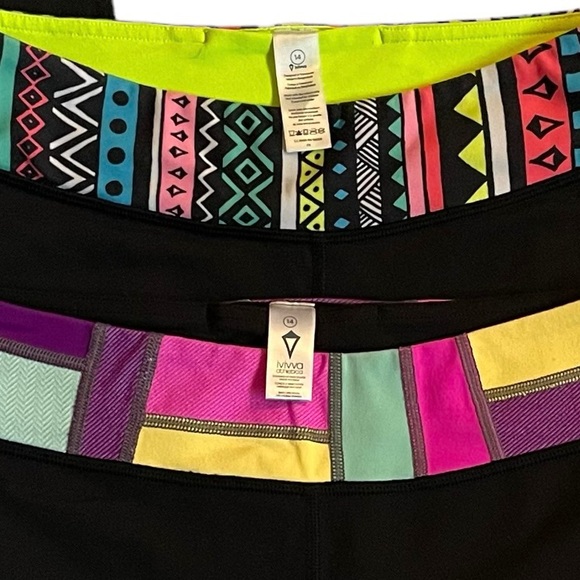 Ivivva Lululemon Capri Leggings Set of 2 - Picture 2 of 4